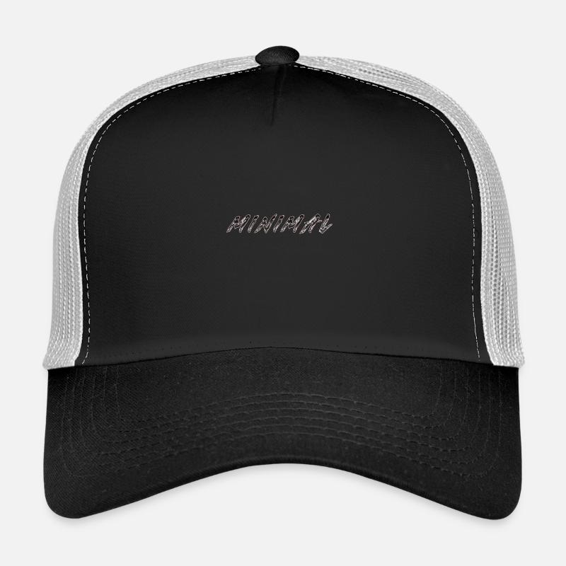 Minimales Chromo - Trucker Cap - Schwarz/Steingrau