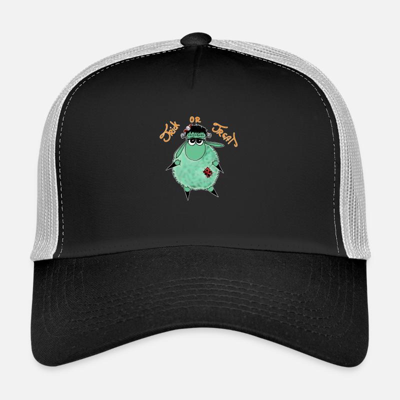 Wolly Sheepling Halloween Monster - Trucker Cap - black/stone grey