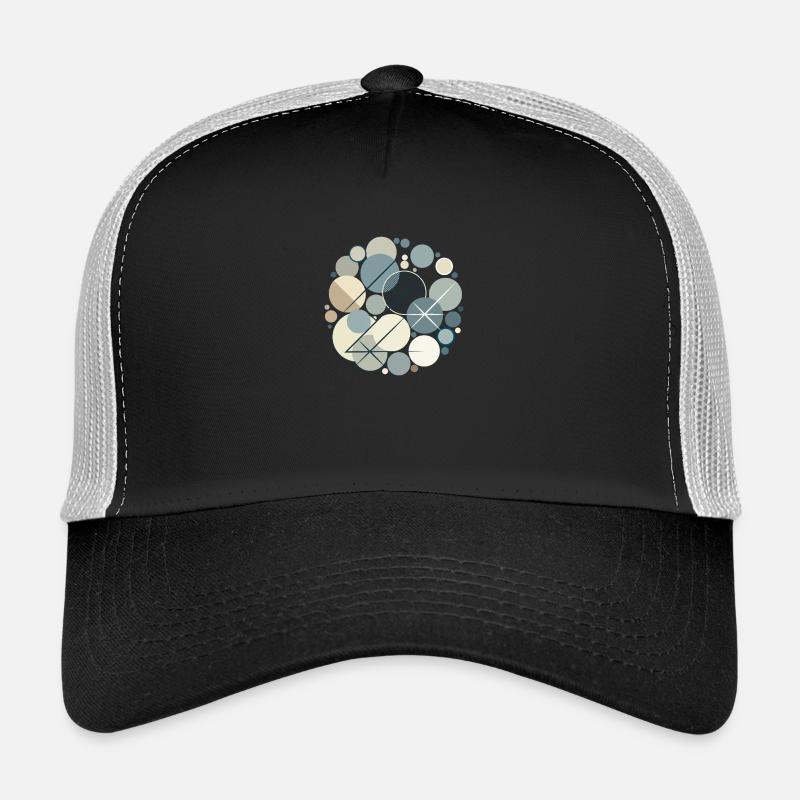 Conception Serene Shapes - Casquette trucker  - noir/gris pierre