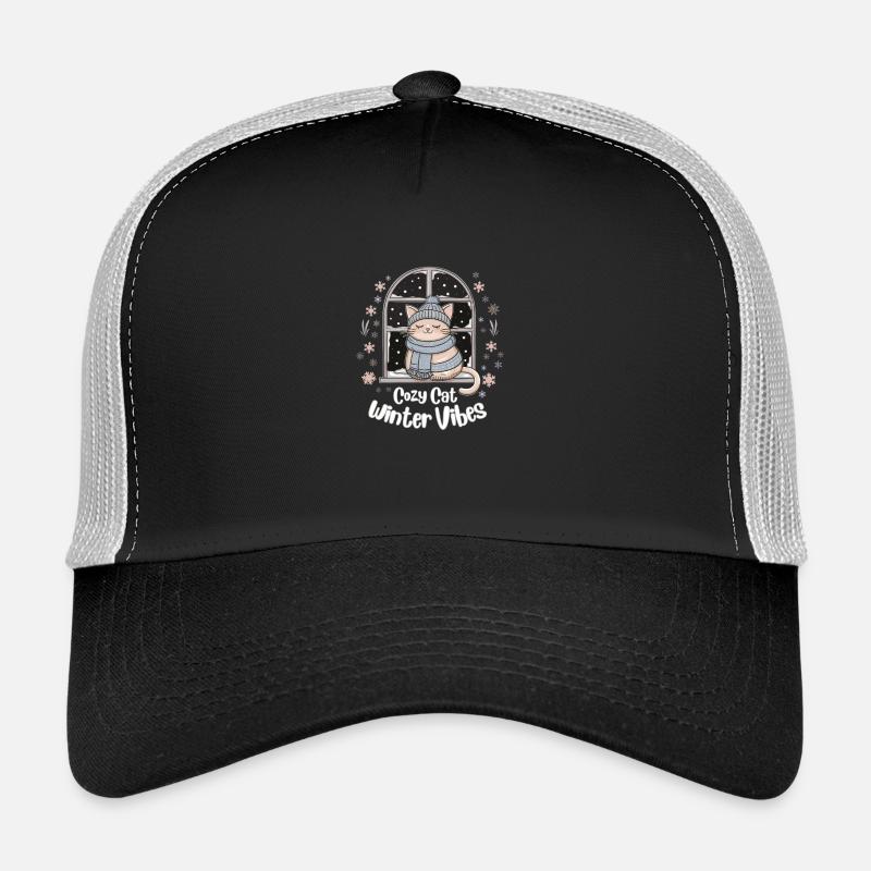 Kuschelige Katze, Winterstimmung Trucker Cap