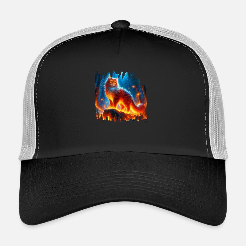 Verzauberte Feuerkatze Trucker Cap