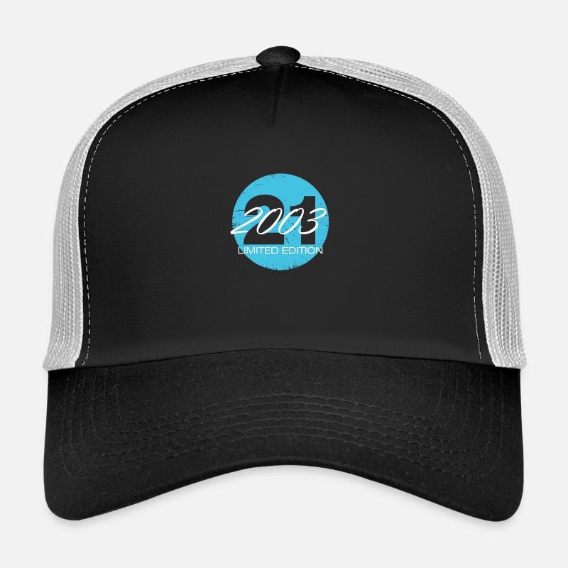 Edition limitée 21 ans d’âge - Casquette trucker  - noir/gris pierre