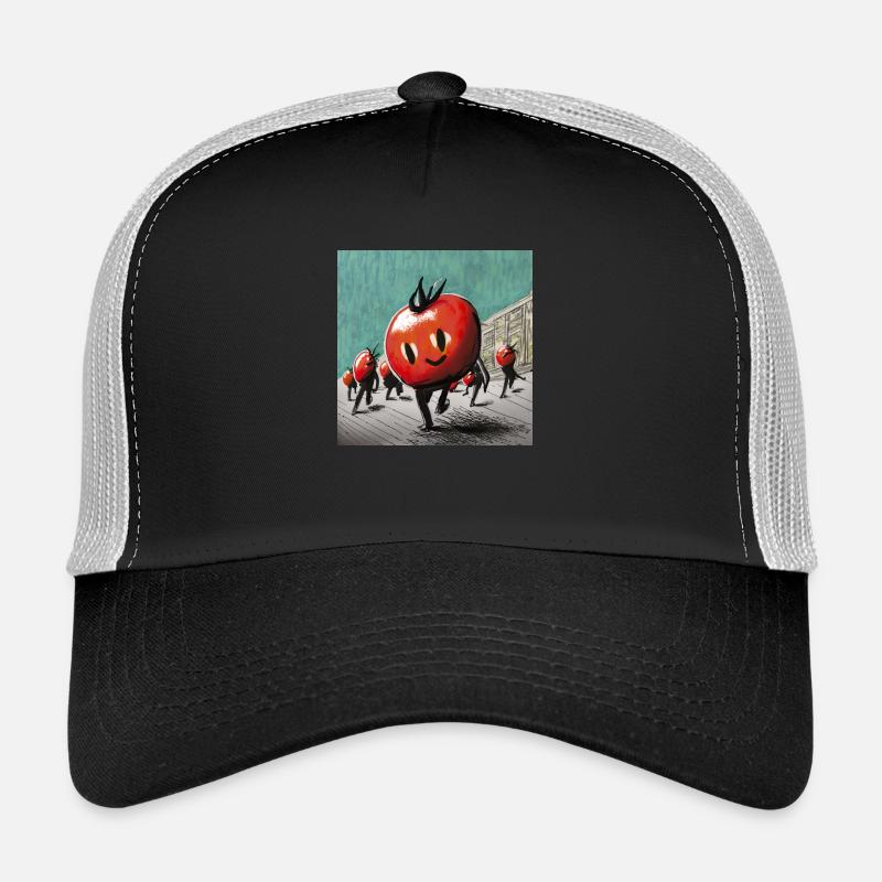March of tomatoes - Trucker Cap - black/stone grey