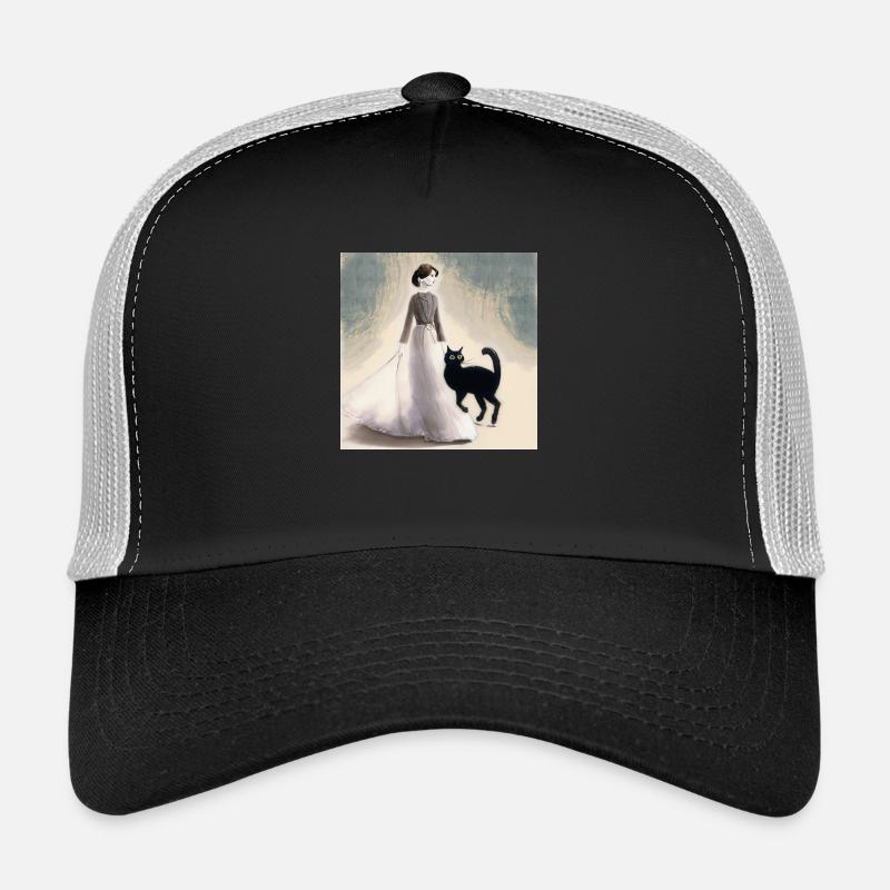 Über eine Katze, die... Trucker Cap