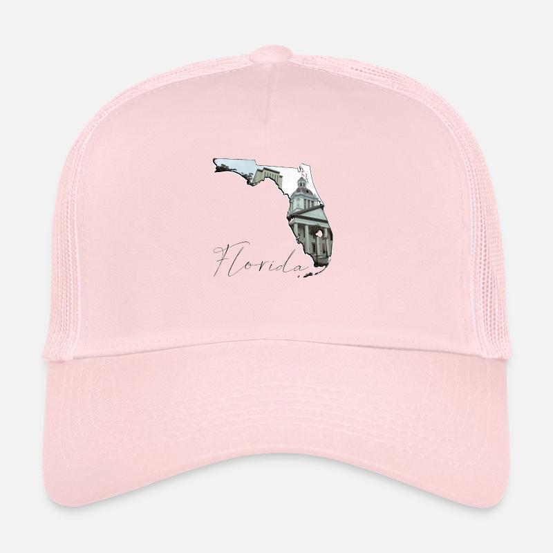 Florida State Capitol in Florida Map FL Trucker Cap