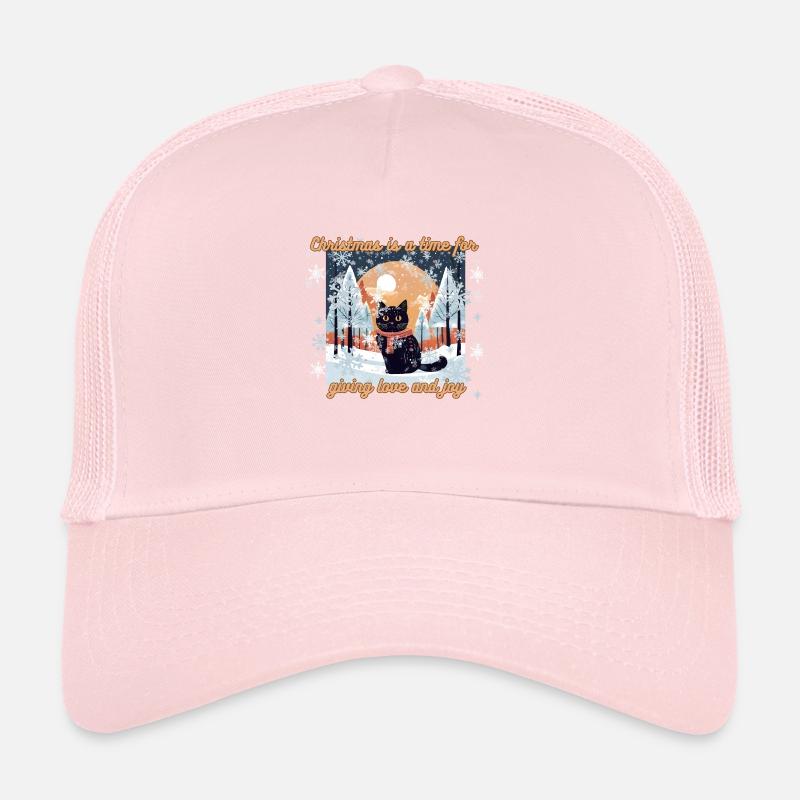 Chat de Noël Casquette trucker 