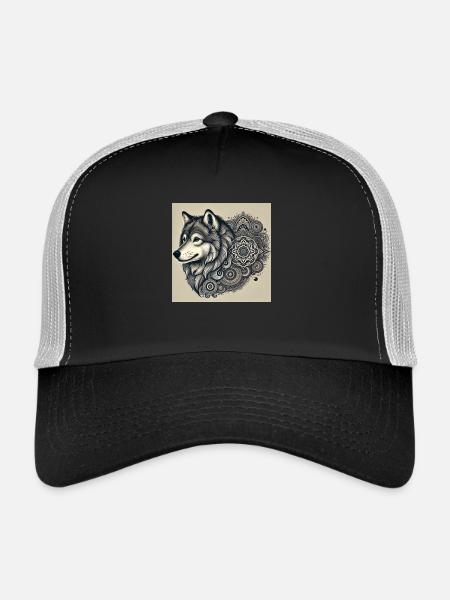 Wolf - Trucker Cap - Schwarz/Steingrau