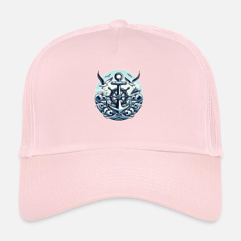 Logo du volant d’ancrage Casquette trucker 