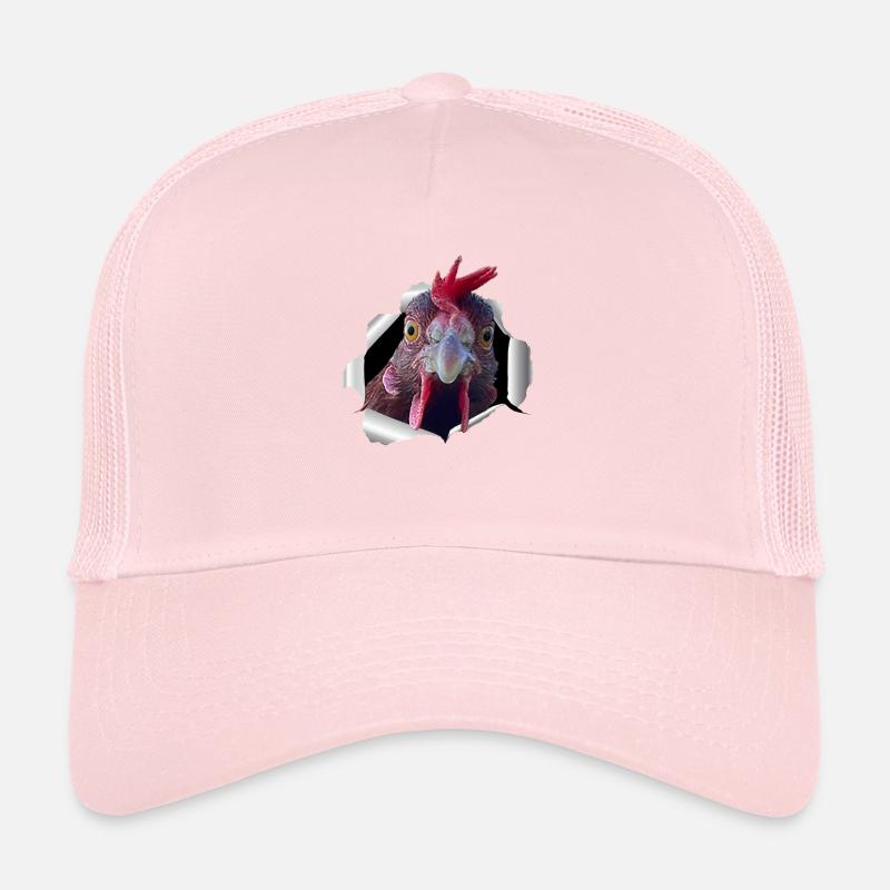 Poulet - papier déchiré Casquette trucker 