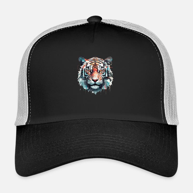 Tigre Liberté Animale Monde Faune Abstrait Casquette trucker 