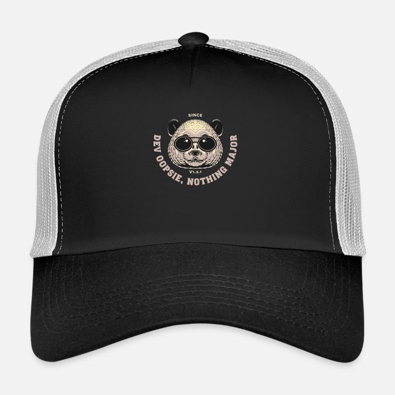 DevOps: Oopsie Panda - nothing major Trucker Cap