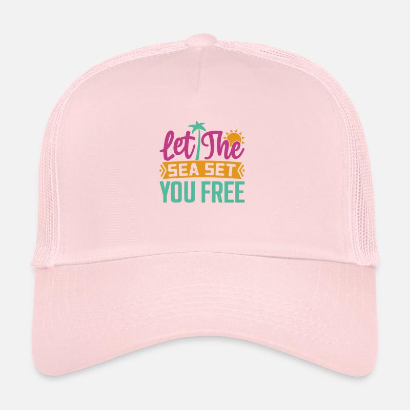 Laissez la mer vous libérer Casquette trucker 