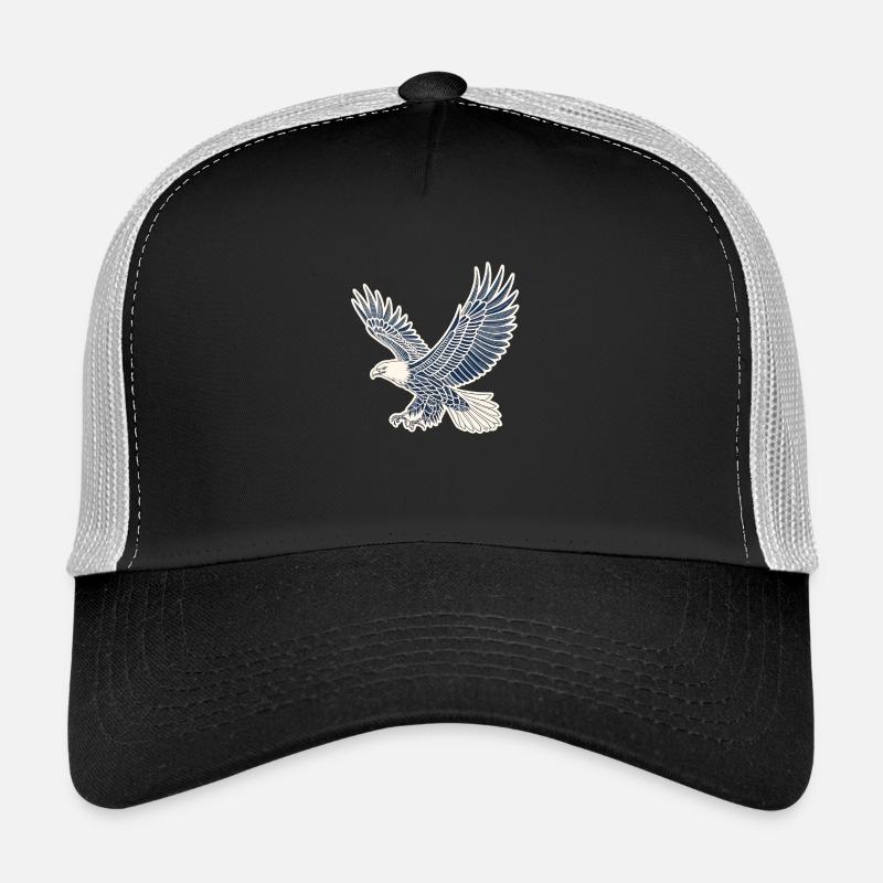 Eagle in Flight - Trucker Cap - black/stone grey