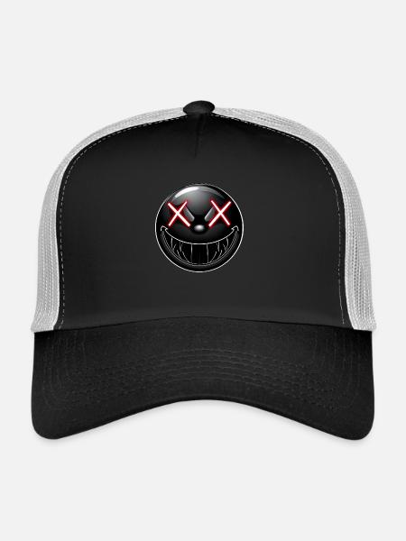 Smile! - Trucker Cap - Schwarz/Steingrau