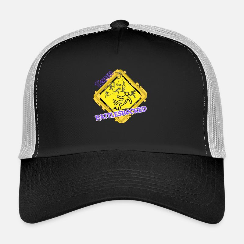 Team Battleshocked lila Trucker Cap