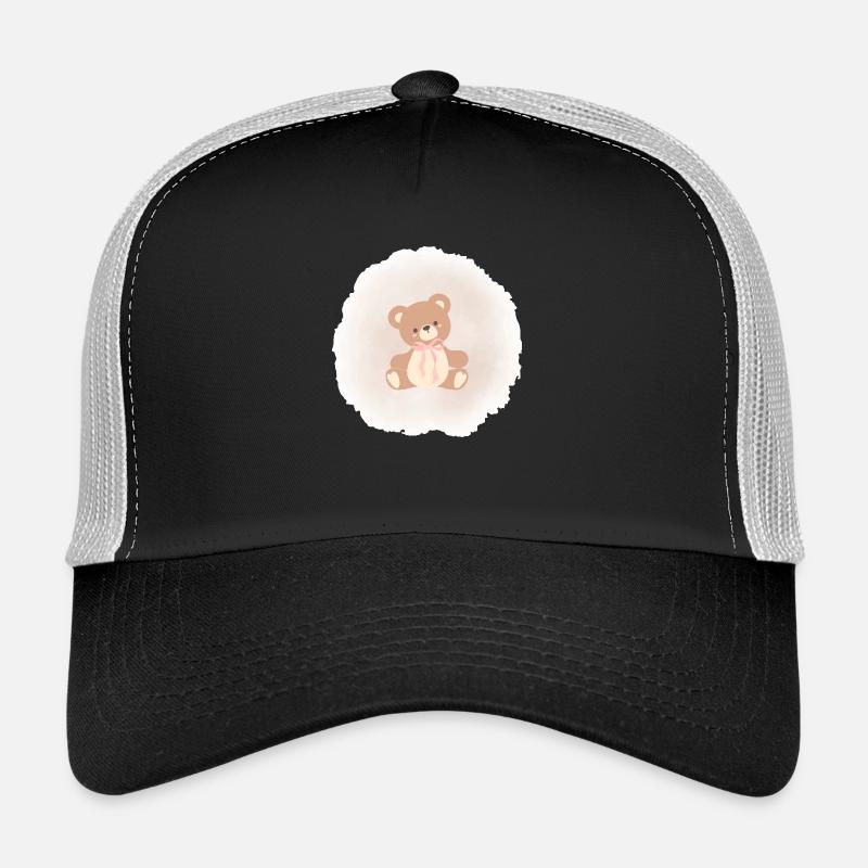 Cute Teddy - Trucker Cap - black/stone grey