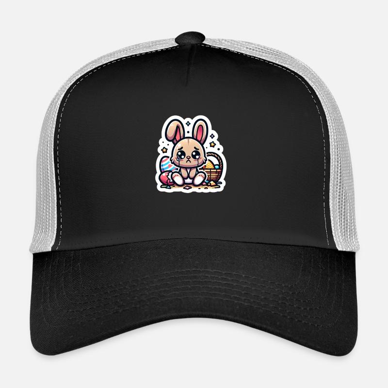 Sad Bunny - Trucker Cap - Schwarz/Steingrau
