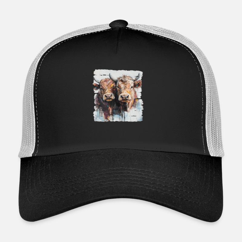 Two young bulls or two cows? Trucker Cap