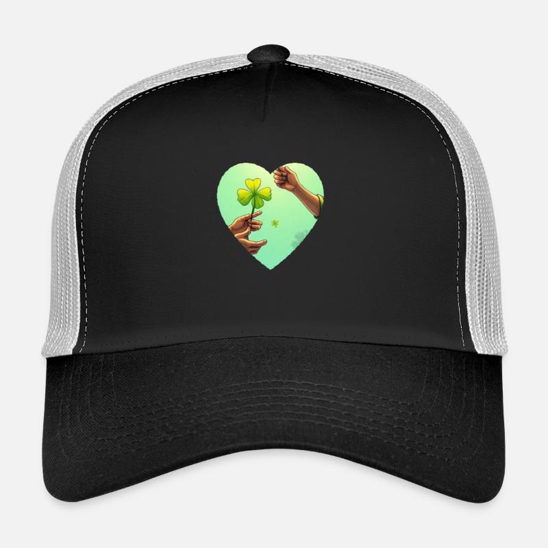 Händehalten Kleeblatt Trucker Cap