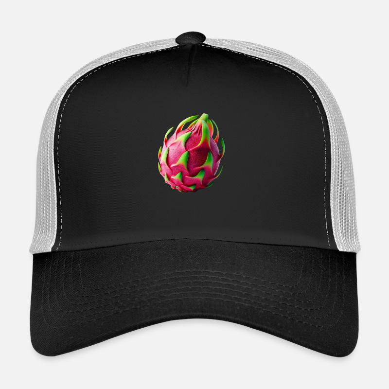 Fruit du dragon – Chef-d’œuvre tropical - Casquette trucker  - noir/gris pierre