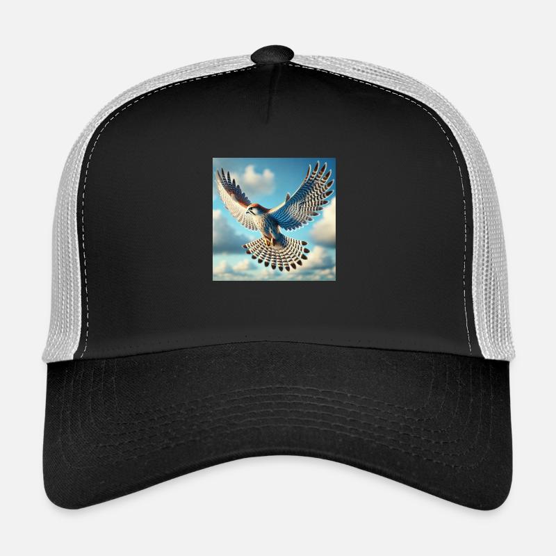 Faucon - Casquette trucker  - noir/gris pierre