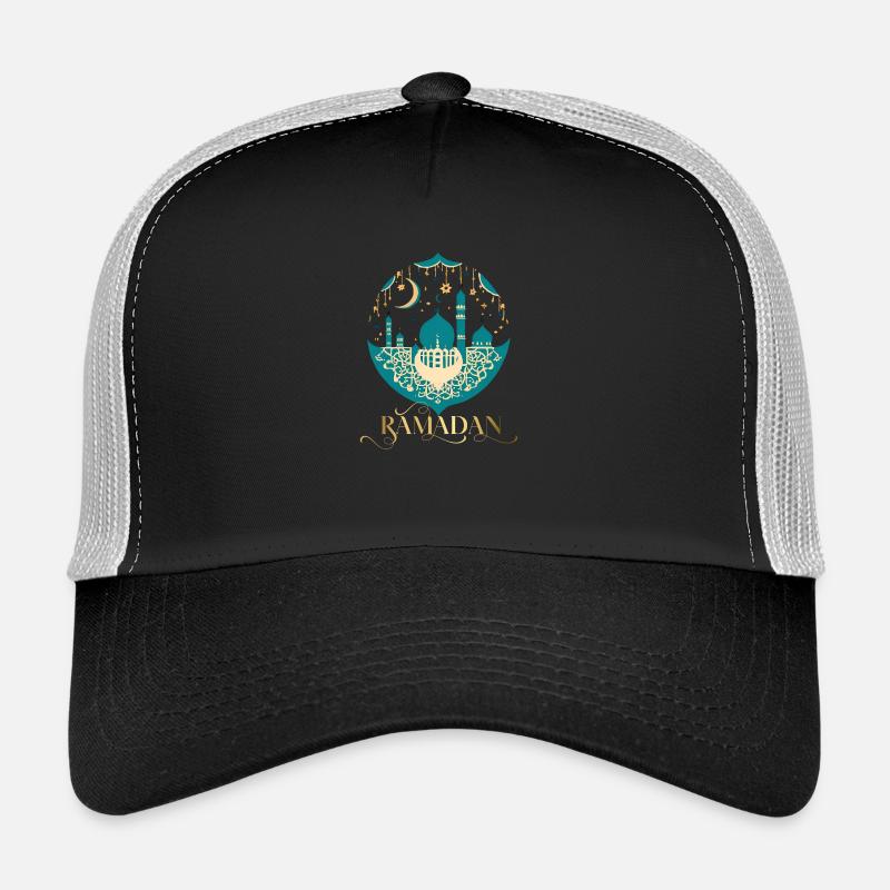Ramadan Gift Eid Mubarak Islam Allah Muslim - Trucker Cap - black/stone grey