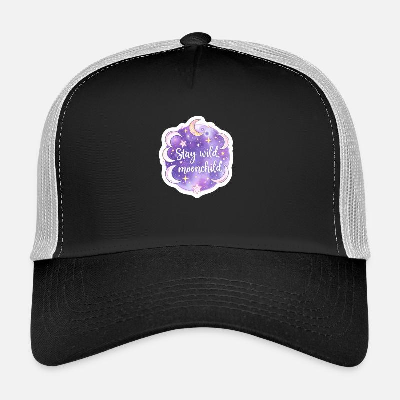 Mystique Moonchild Céleste Boho Astrologie Casquette trucker 