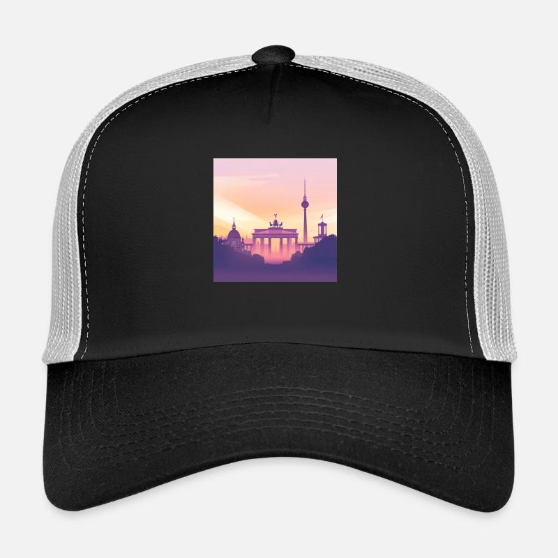 Berlin - Trucker Cap - Schwarz/Steingrau