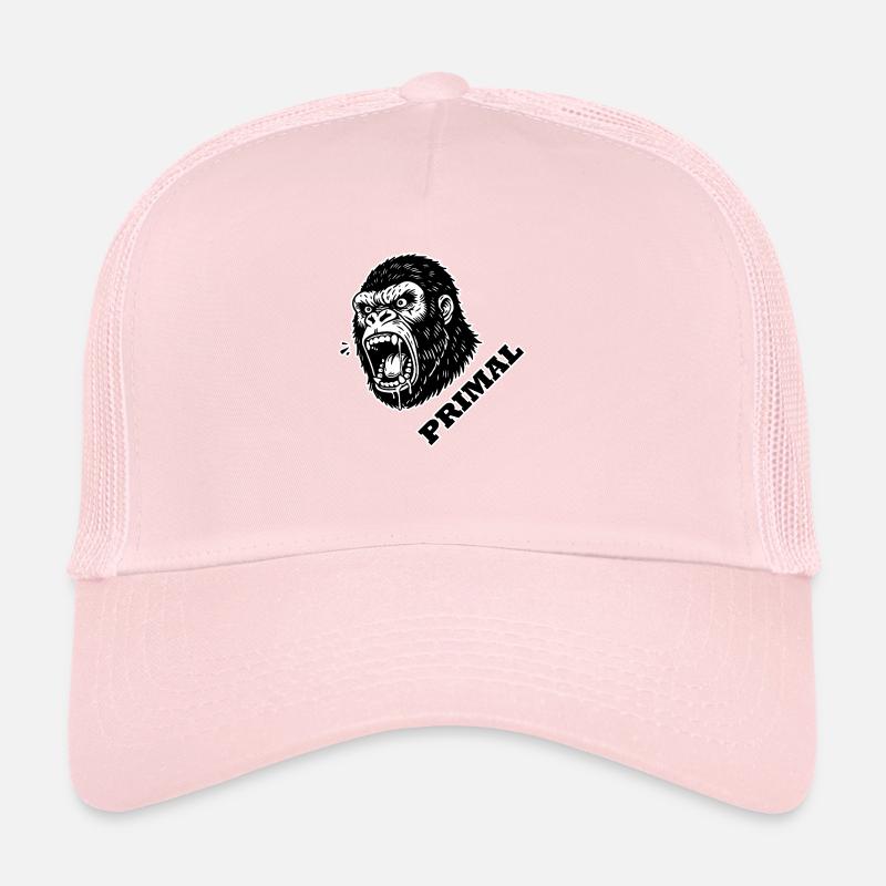 Gorille en colère - PRIMAL Design Casquette trucker 