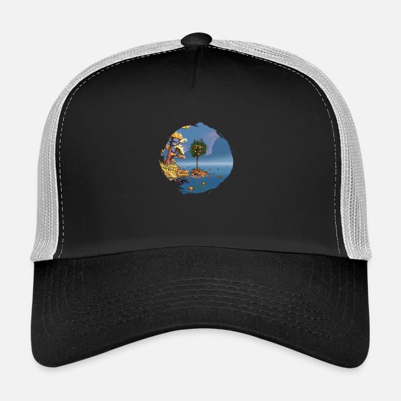 Der Clementinenbaum am See - Trucker Cap - Schwarz/Steingrau