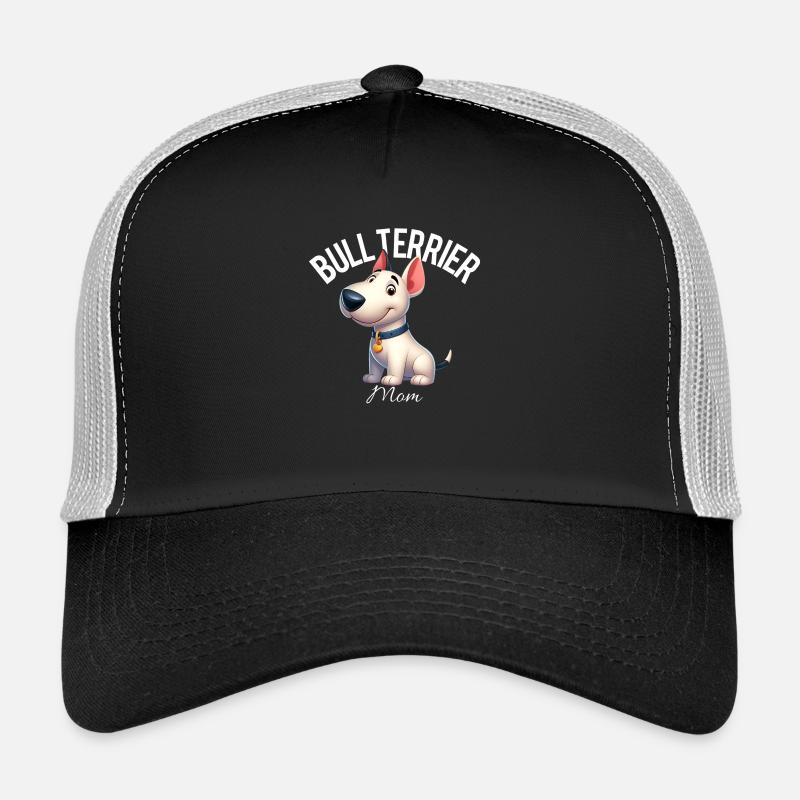 Bull Terrier Mom 3 - Trucker Cap - black/stone grey