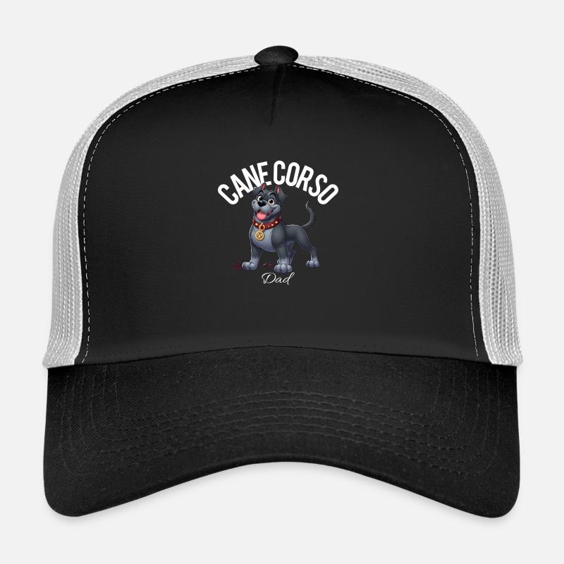 Cane Corso Dad 3 - Trucker Cap - black/stone grey