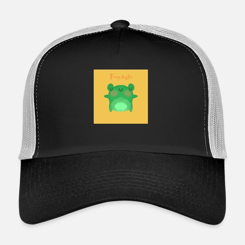 Frog-tastic Nr.2 - Trucker Cap - Schwarz/Steingrau