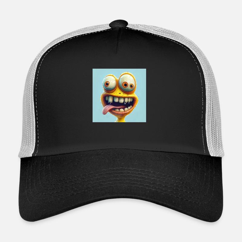 Lustig - Trucker Cap - Schwarz/Steingrau