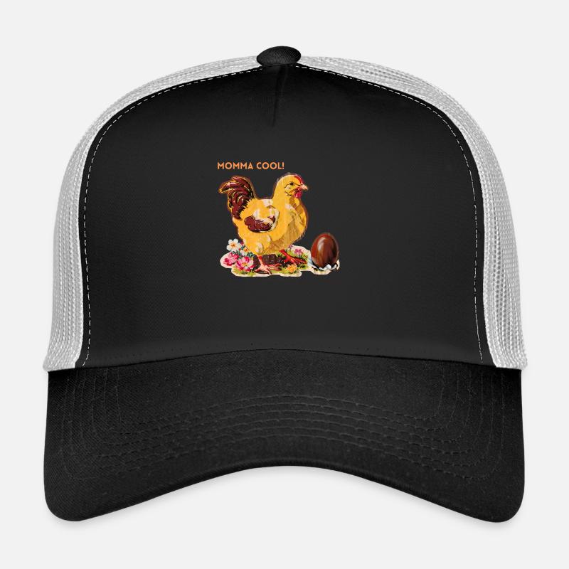 Easter Gift for Mom - Trucker Cap - black/stone grey