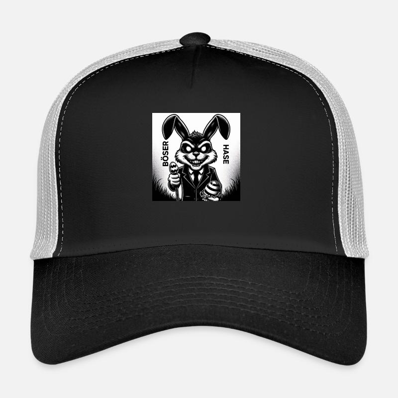 Ostern 3 - Trucker Cap - Schwarz/Steingrau