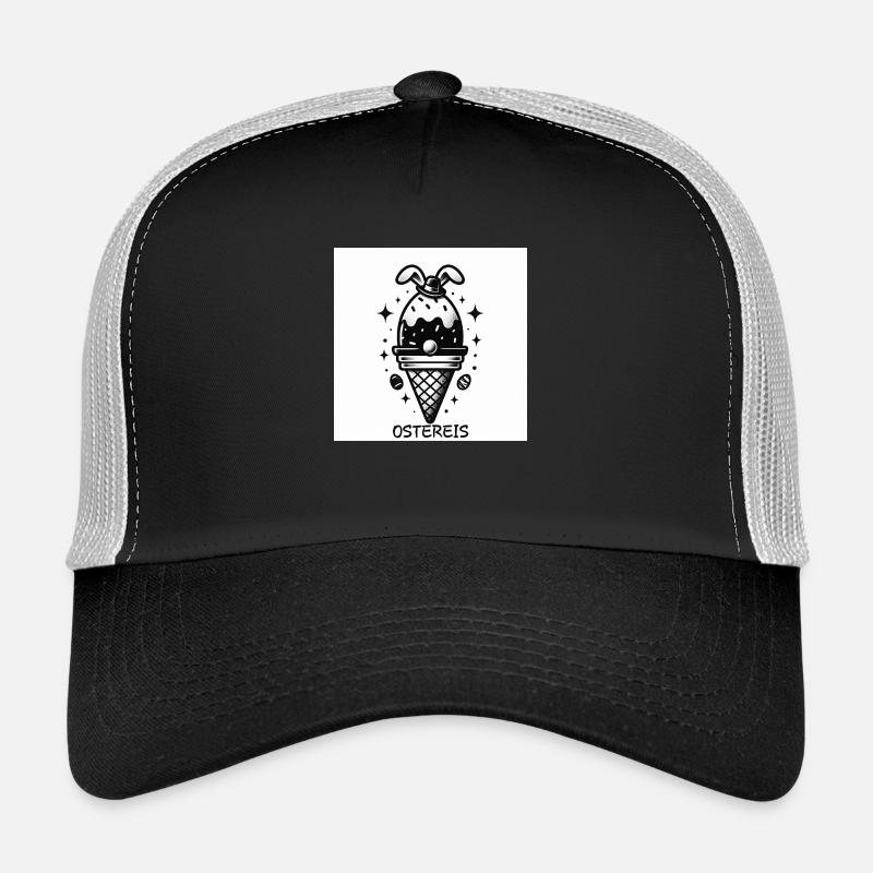 Ostern Eis - Trucker Cap - Schwarz/Steingrau