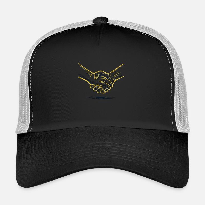 solidarité - Casquette trucker  - noir/gris pierre