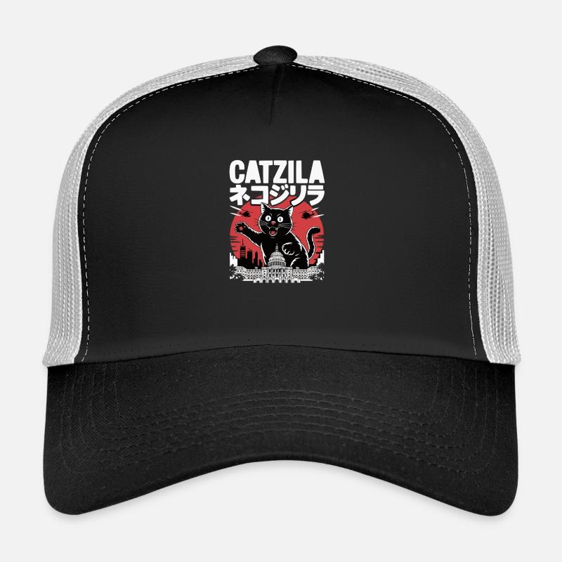 Catzilla Catzilla - Trucker Cap - Schwarz/Steingrau