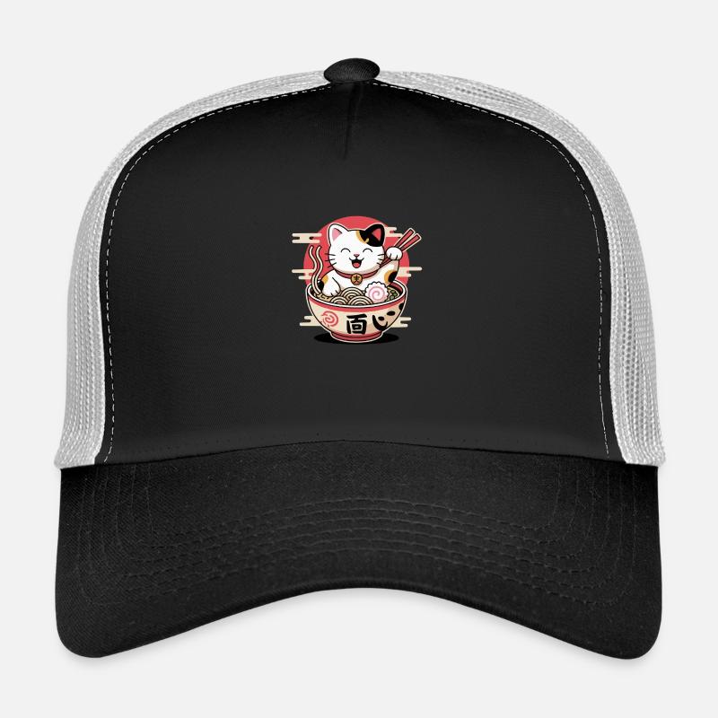 x - Trucker Cap - Schwarz/Steingrau