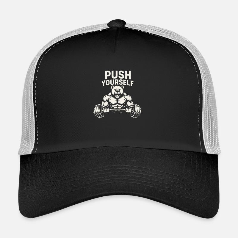 Push Yourself Bear Trucker Cap