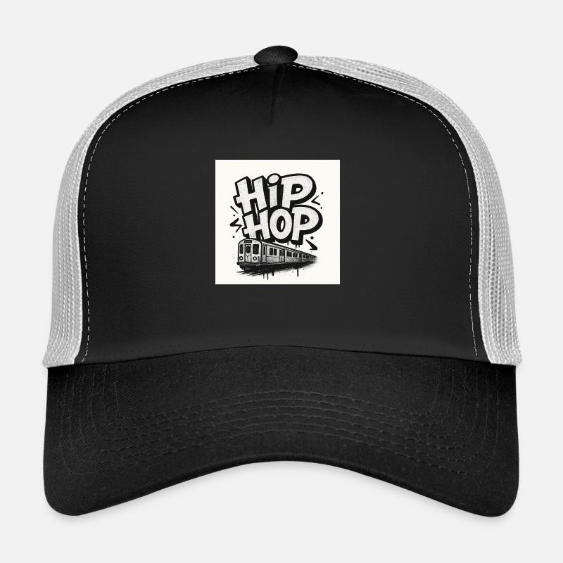 Lettrage HipHop avec train Casquette trucker 