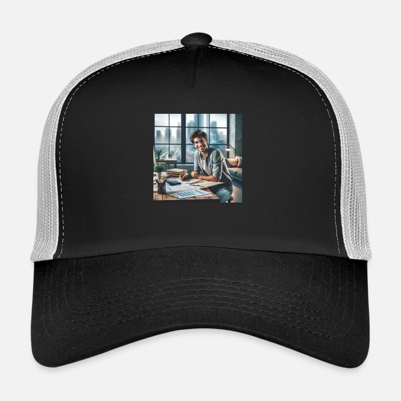 happy Accountant Trucker Cap