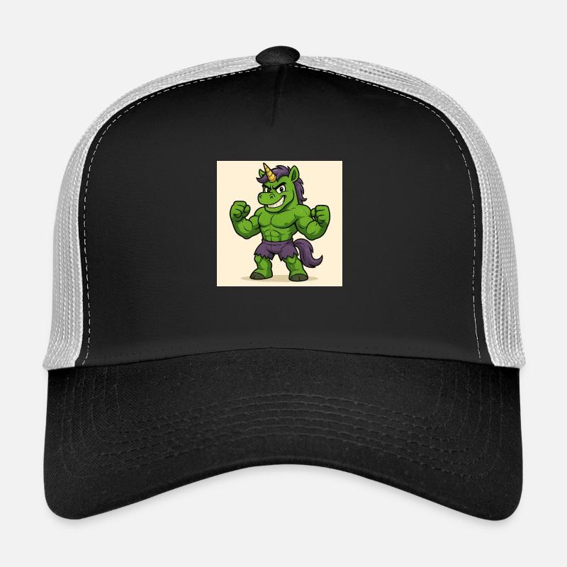 Hulkunicorn - Trucker Cap - Schwarz/Steingrau