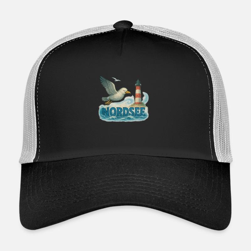 Nordsee - Trucker Cap - Schwarz/Steingrau