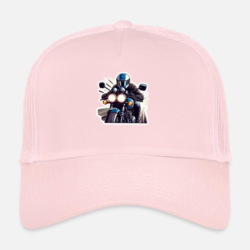 Retro Speed Biker Trucker Cap