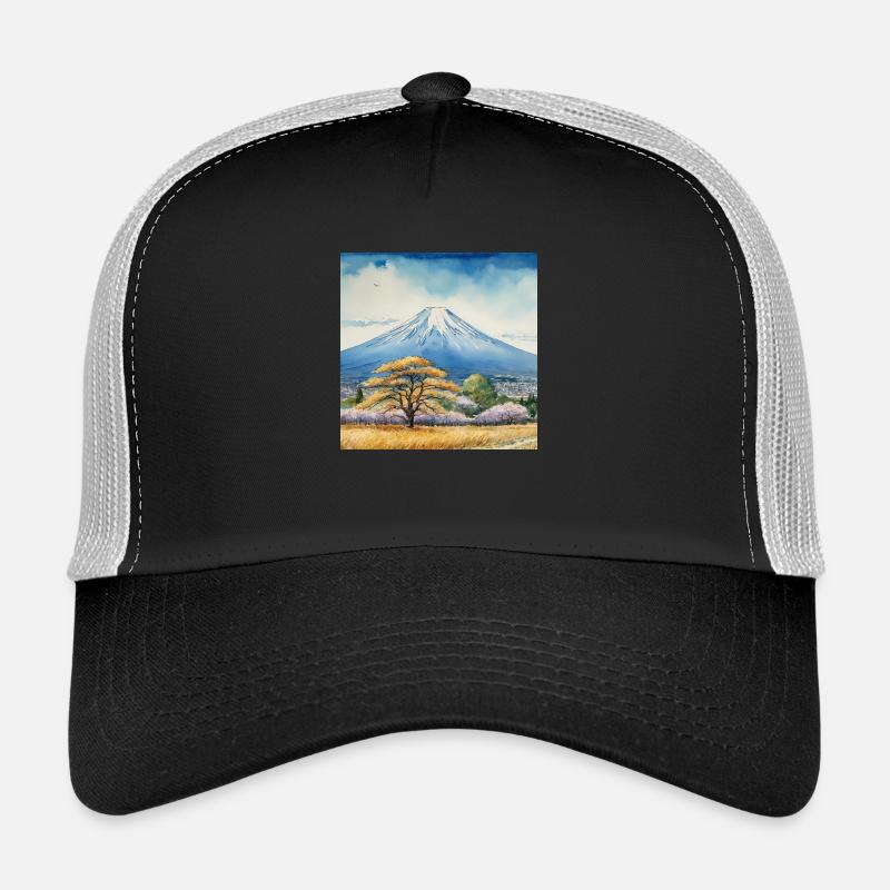Vue printanière du Fuji Casquette trucker 