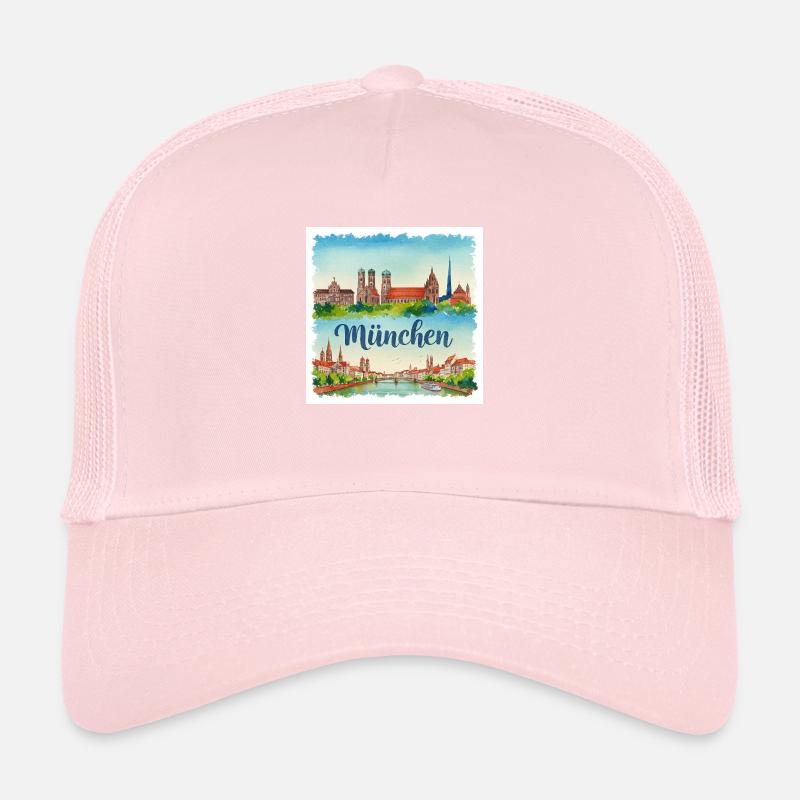 München Aquarell Trucker Cap