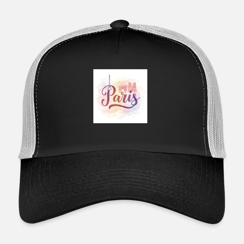 Paris Aquarell Trucker Cap