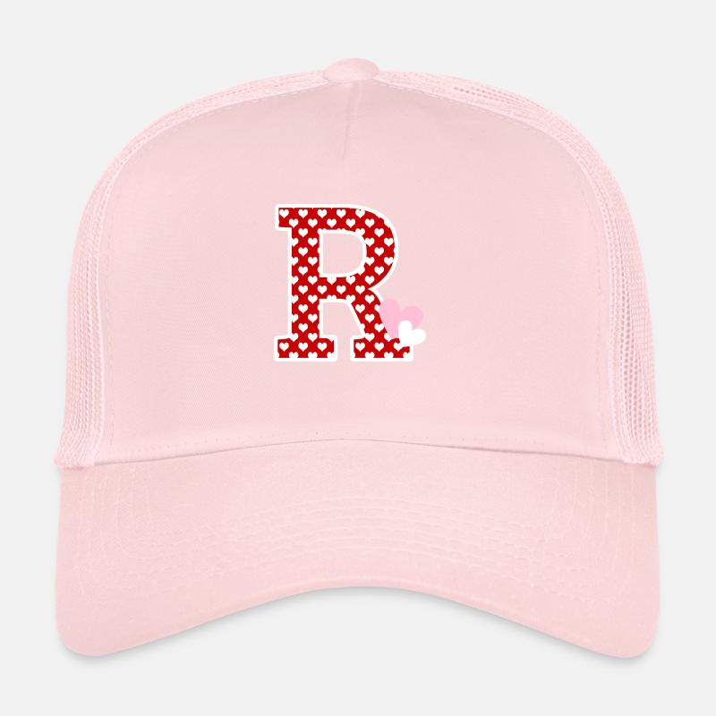 Lettre r cœur Casquette trucker 